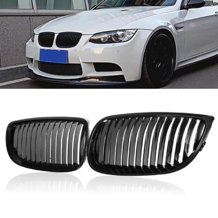 2 CALANDRE NOIR BRILLANT M PERFORMANCE BMW SERIE 3 E92 COUPE ET E93 CABRIOLET PHASE 1