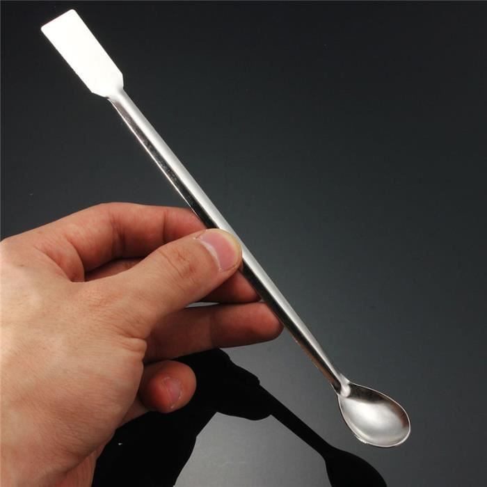 Double Tête Cuillère Mesure Médecine Avec 20CM Spatule En Acier Inox