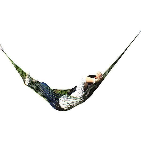 Nouveau Extérieure Voyage Camping Hamac Jardin Portable Nylon Coup de Filet de Maille De Couchage Lit