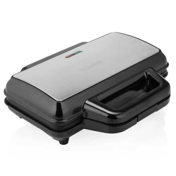 Tristar Gaufrier multifonction, Croque Monsieur, Grill et Gaufrier WF-1171 1000 W Noir et argenté Excellent 🌹5365