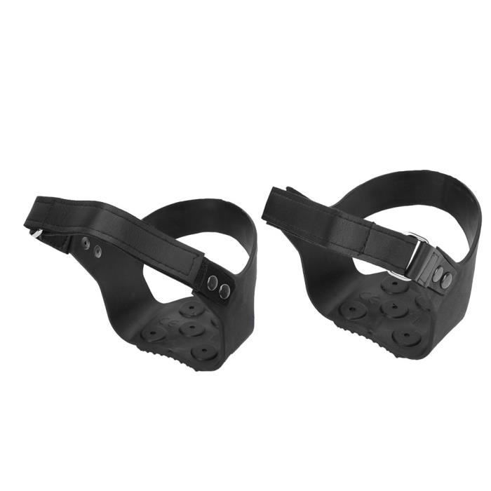 Qiilu crampons antidérapants 1 paire 5 dents anti-dérapant glace crampons grips crampons crampons pour randonnée escalade (XL