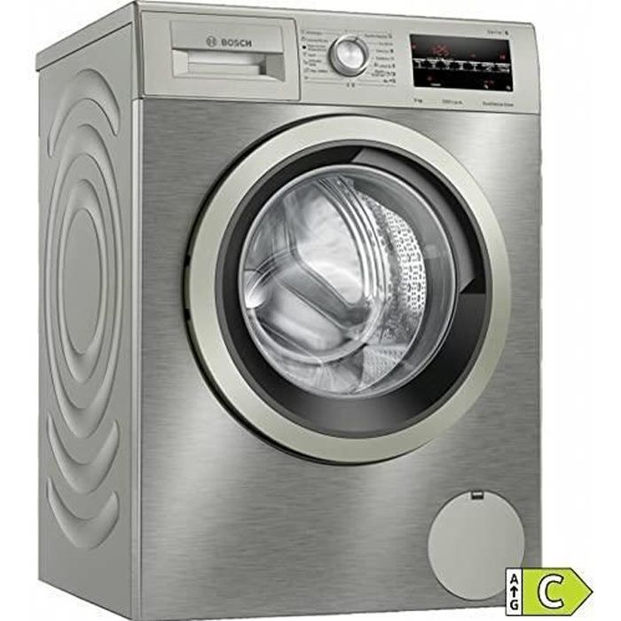 Bosch Lave-linge Charge Frontale 9 kg wau24t5xes (1200 tr/min) INOX