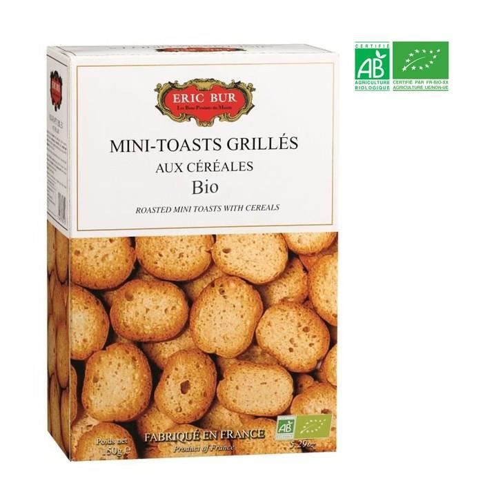 ERIC BUR Mini Toast Céreales Biscuit Bio 150g