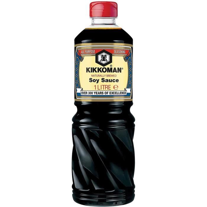 Sauce Soja Salée Kikkoman 1L (1 bouteille)