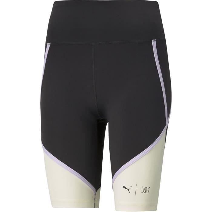 PUMA - Short cycliste First Mile - technologie Drycell - noirblanc - Femme