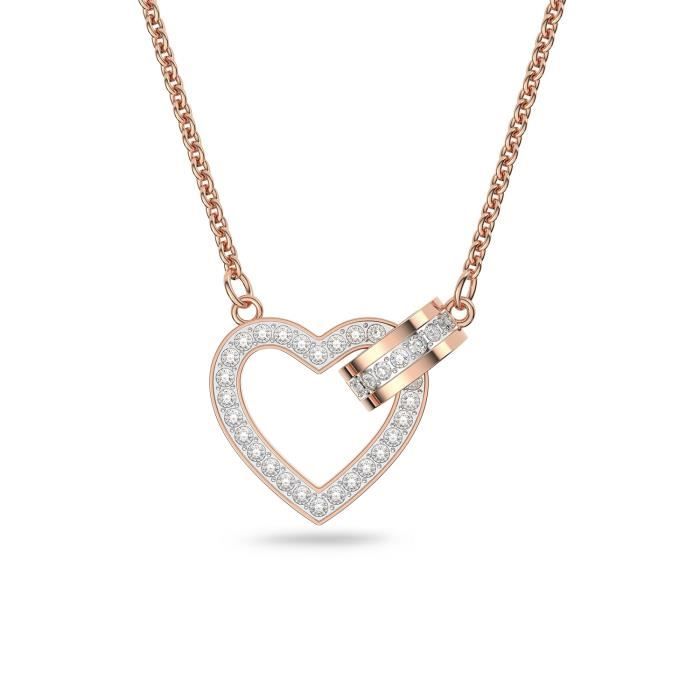 Collier femme - SWAROVSKI - Collier Swarovski Lovely rosé - Couleur de la matière:Rose