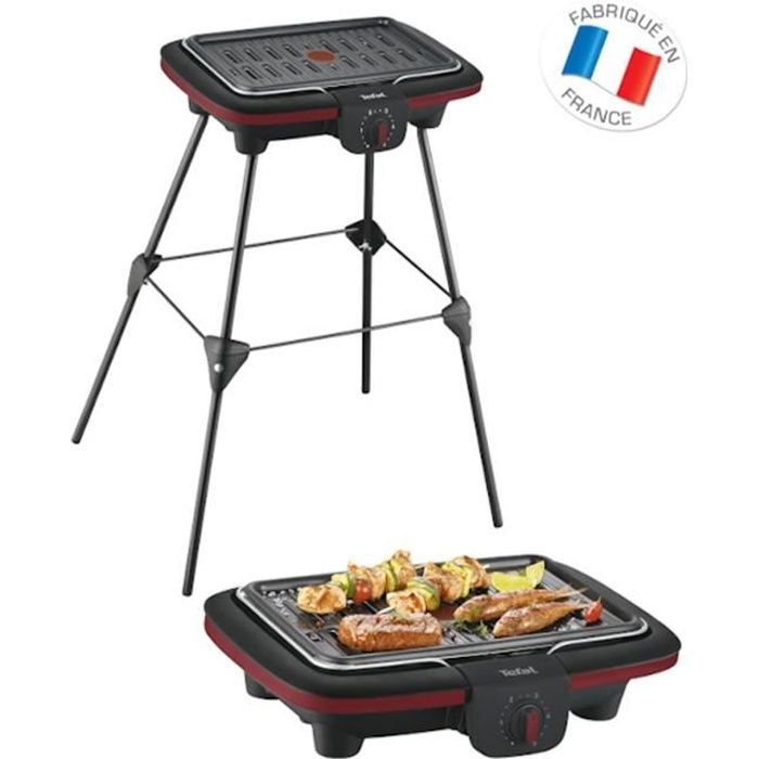 TEFAL CB902O12 Barbecue électrique Easy Grill Contact sur pieds