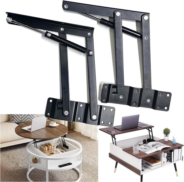Kit De Levage Hydraulique Pour Lit 1.5m - Mécanisme De Levage Rangement Avec Ressort à Gaz