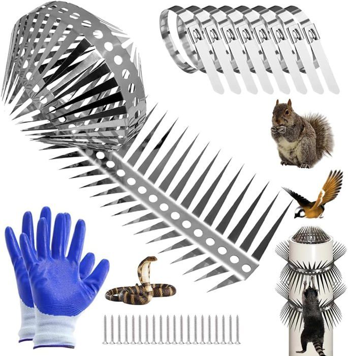 Lot De 5 Moulins à Vent Réfléchissants – Répulsif Anti-Pigeons Pour Balcon, Jardin, 55 Cm