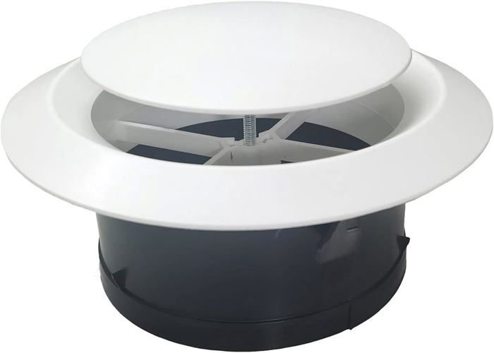 Grille d'Aération Ventilation Ronde de Plafond pour Conduit 100mm ...