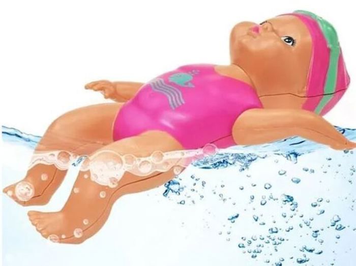 Toclsixz Kit De Natation Pour Poupée 43 Cm – Maillot De Bain, Bouée, Chaussures Et 4 Fleurs – Accessoires été Pour Poupées – Dès 3 Ans