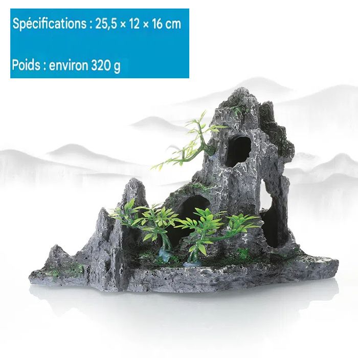 Meilleurs prix pour Fish tank landscaping rockery-aquarium scenery interior decoration-F