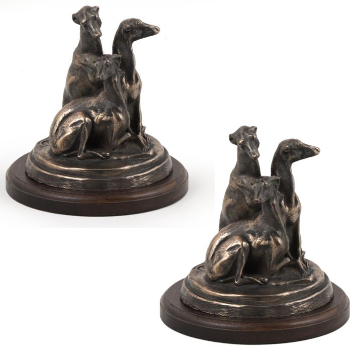 Whippet Lévrier anglais - statuette de chien figurine silhouette de chien