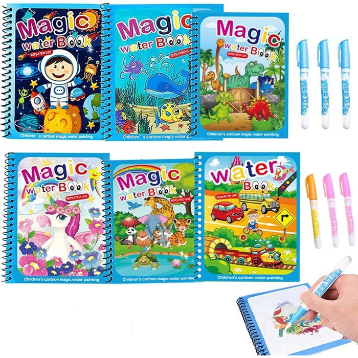 talifoca Lot de 4 Livre de Coloriage a L’Eau, pour Enfants,Livre talifoca Lot de 4 Livre de Coloriage a L’Eau, pour Enfants,Livre