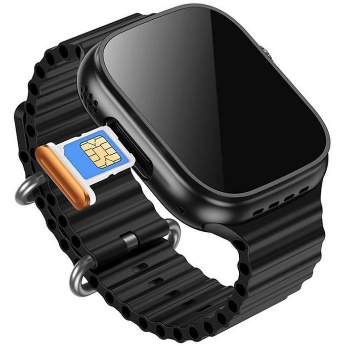 Montre Connect&eacute;e 4G Autonome avec Suivi Sant&eacute; Mod&egrave;le DYD01 Hoko Noir