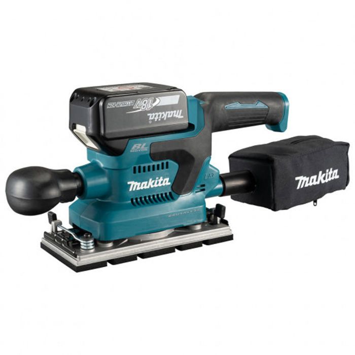 Ponceuse Vibrante Makita 18V LXT – 2 Batteries 18V 5Ah, Chargeur, DBO382RTJ