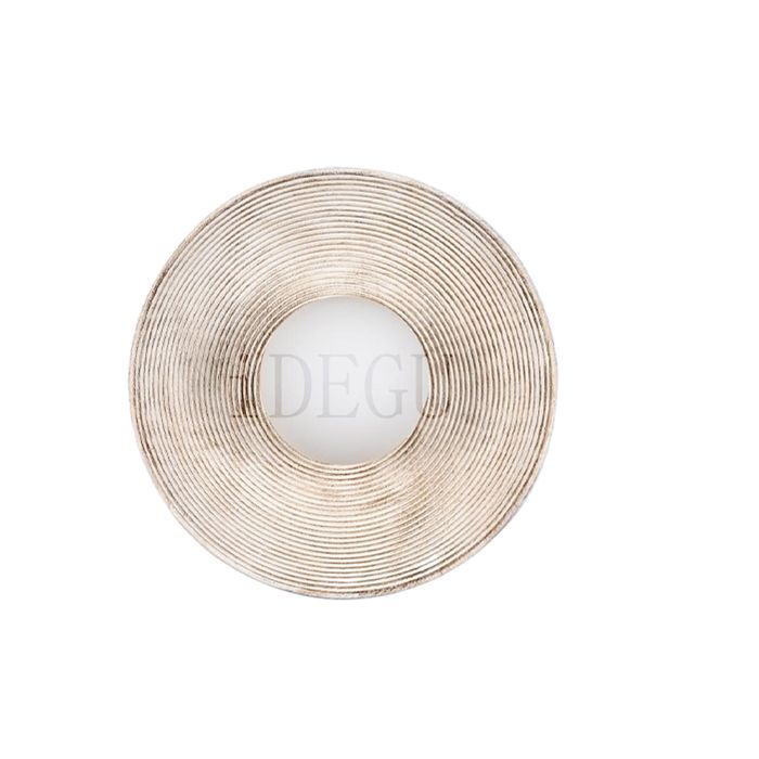 iDEGU Applique Murale Moderne Rond LED G9 Lampe Murale Vintage Abat-jour en Résine Design Tourbillon Eclairage de Murale