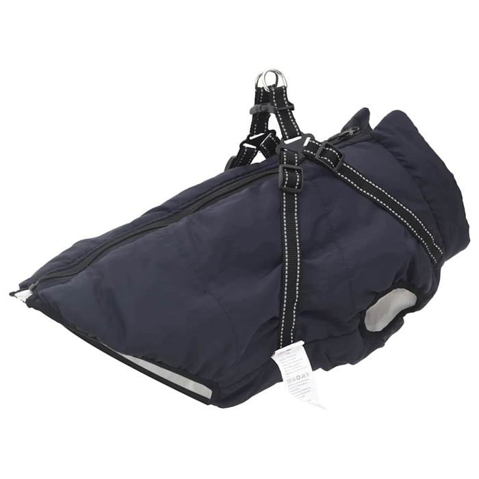 Manteau pour chien dhiver - vidaXL - 3XL - Lilas - Polaire et polyester - Harnais intégré - Réglable - Imperméable