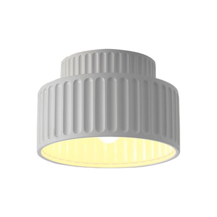WOTTES 1 x Plafonnier Minimaliste Nordique Blanc Balcon Plafonnier Moderne éclairage de Plafond Café Bar Luminaire E27