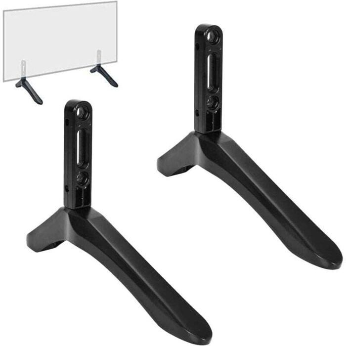 Meuble TV sur Pied Pieds TV pour Téléviseur de 32 à 65 Pouces Support de TV pour Plat et Incurvé TV LCD jusquà 45 kg Distance
