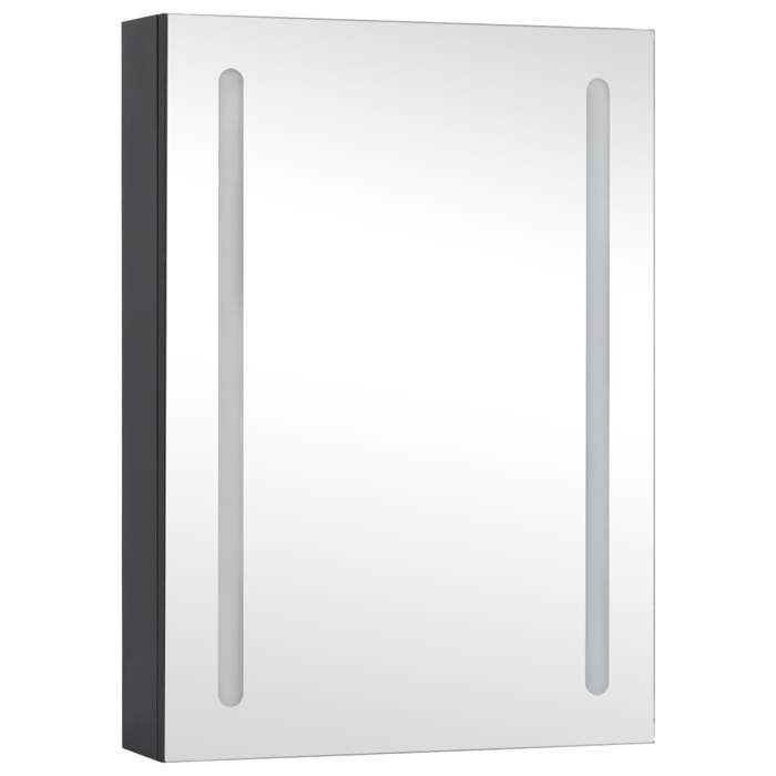 Promo printempsArmoire de salle de bain à miroirCLARENCE60 kg capacitéPlacard Mural LED 50x13x70 cm - M892217