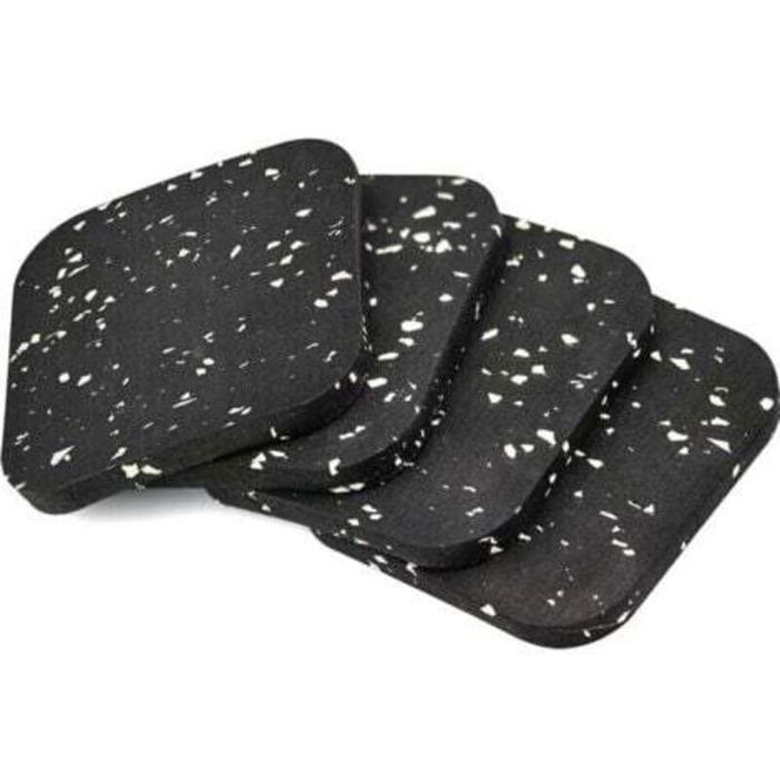 4 Pièces Antiderapant Patin en Caoutchouc 110x110x10mm Tampon Caoutchouc Patins Antidérapants Meuble pour Meubles lit Machine à
