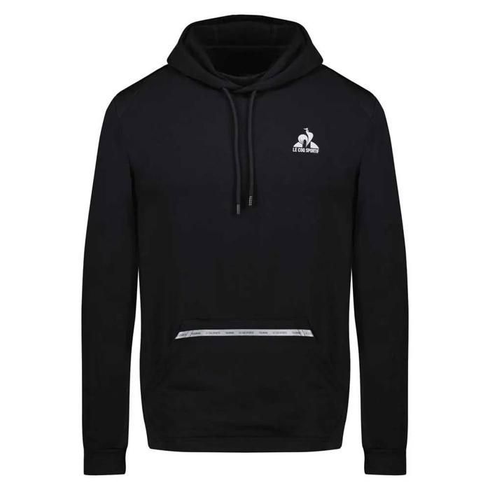 Sweat à Capuche Noir Homme Le Coq Sportif Training Hoody N°2 Sweat à Capuche Noir Homme Le Coq Sportif Training Hoody N°2
