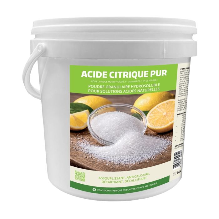 Détartrant naturel Marbec ACIDE CITRIQUE PUR nettoyage appareils électroménagers efficace 5KG