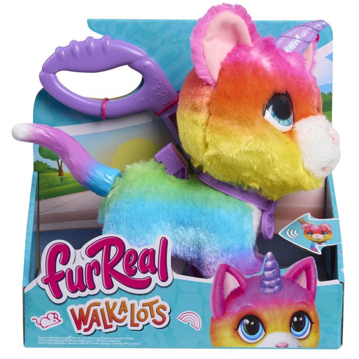 FurReal Walk-A-Lots Chat Licorne peluche interactive jouet