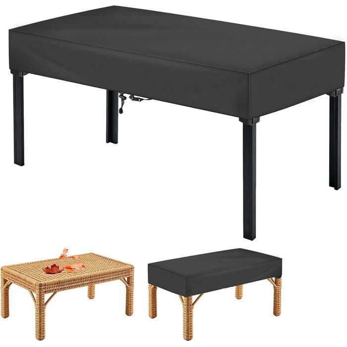 Housse De Protection Pour Table De Jardin Housse De Protection Imperméable Et Anti-Uv Pour Table De Jardin Pour Intérieur Et[BI50]