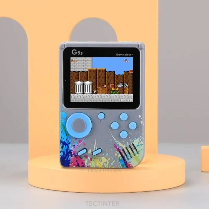 Rouge - Mini console de jeu vidéo portable rétro pour enfants, LCD 8