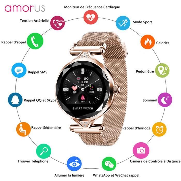 Montre bluetooth femme clearance