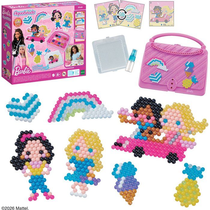 La mallette de Barbie Aquabeads 35145 Perles qui collent avec de leau loisir créatif pour enfant