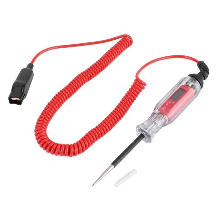 Testeur De Circuit électrique Auto 6V-48V - Avec Câble De 4,5 M - Pour Diagnostic De Panne électrique
