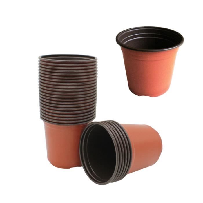 10 Pcs En Plastique Plante Pots De Fleurs Pepiniere Semis Pot Leger Deux Tons Universel Doux Fleur Plante Conteneur Achat Vente Jardiniere Bac A Fleur 10 Pcs En Plastique Plante Cdiscount