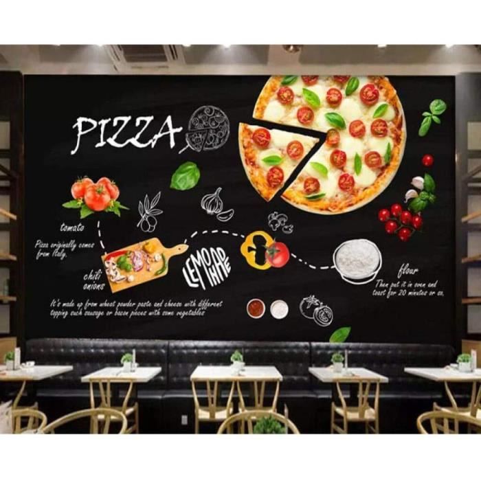 Acheter Autocollant mural de cuisine personnalisé, décor de Restaurant,  Pizza café, décoration de maison, peintures murales d'art murales  imperméables en vinyle