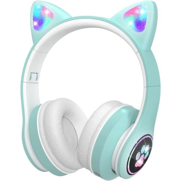 Casque Enfant K18 Stéréo HD – Son Clair, Coussinets Ultra-Doux, Pliable Pour Voyage