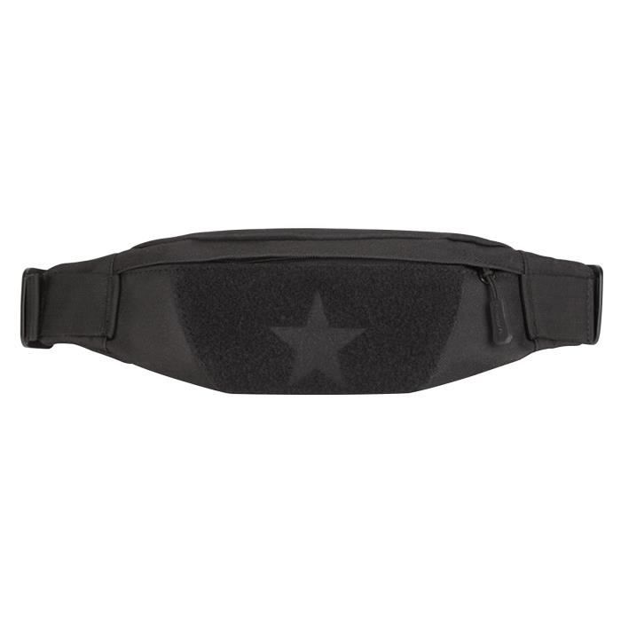 Sac Banane Tactique Militaire - Sac Bandoulière Molle - Pour Randonnée, Voyage, Appareil Photo - Noir