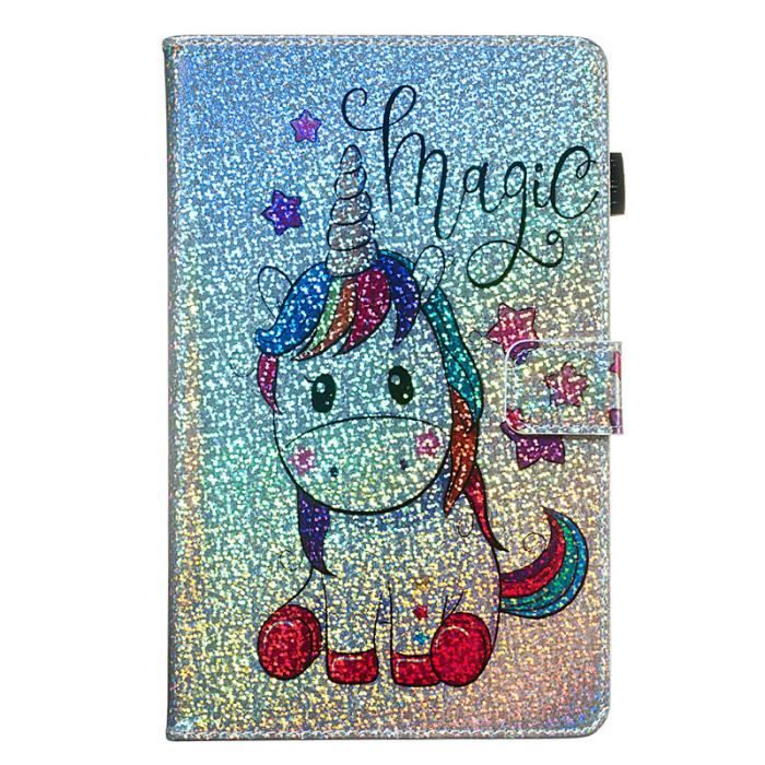Housse Tablette Samsung Galaxy Tab A 10 5 Sm T590 Sm T595 Licorne