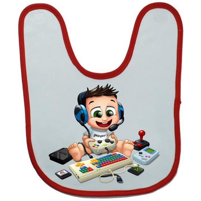 Bavoir Bebe Geek Jeux Video Personnalisable Sur Demande Cdiscount Puericulture Eveil Bebe