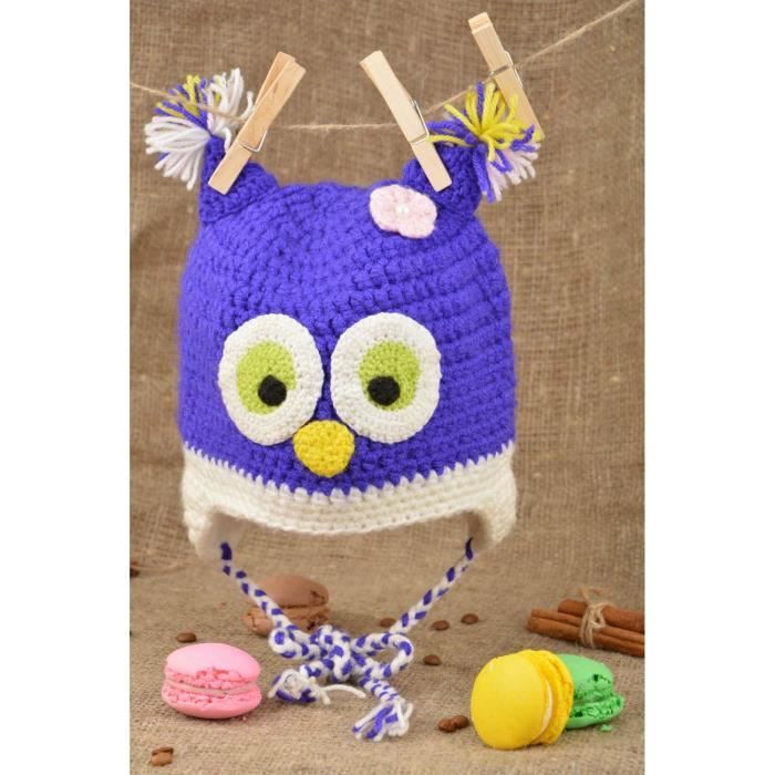 Bonnet Hibou Bebe Coton Et Laine Original Amusant Achat Vente Ensemble De Vetements Soldes Sur Cdiscount Des Le Janvier Cdiscount