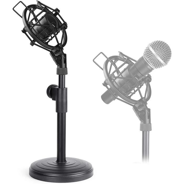 AIMTYD Support de microphone de bureau, support de micro réglable