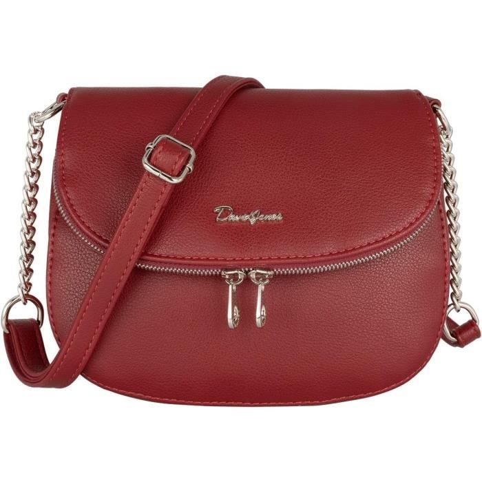 Sac à Main Bandoulière NICOLE & DORIS – Cuir PU, Couleur Mauve, Taille 26x10x19 Cm, Avec Franges Et Bandoulière Réglable - 10