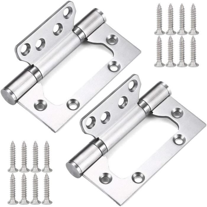Kit Réparation Charnières Glacière Coleman - 4 Charnières Acier Inoxydable + 16 Vis, Compatible Nombreux Modèles