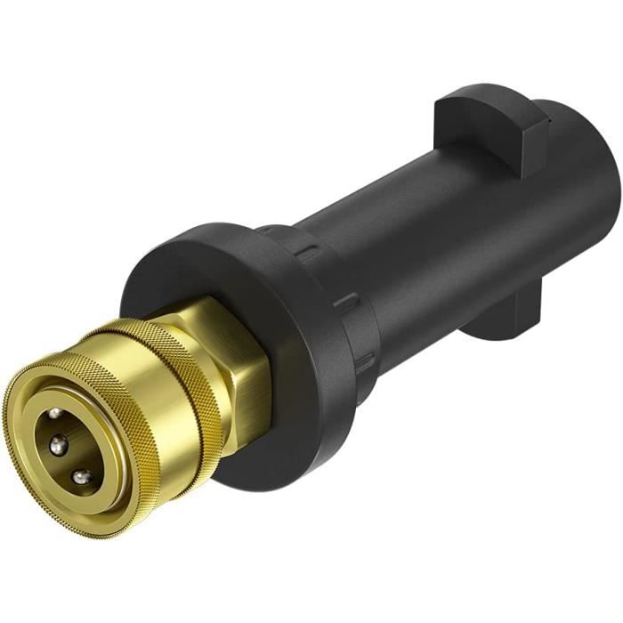 Raccord Rapide Haute Pression Pour Pistolet Et Laveuse électrique, Connecteur D'extension De Tuyau Compatible Avec Tuyau Karcher Vers Raccord Femelle M22 14mm