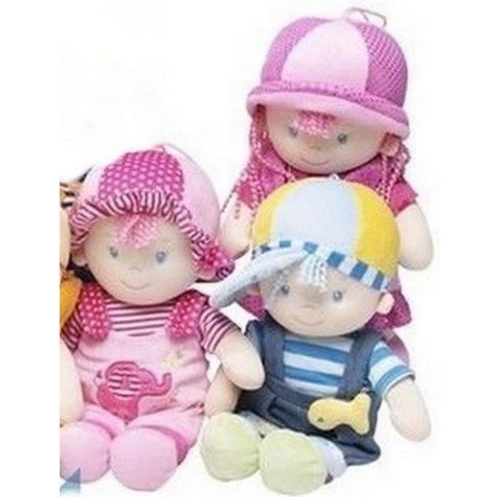 3 Grandes Poupee De Chiffon Ce Jouet Enfant Bebe Fille Garcon Cdiscount Jeux Jouets