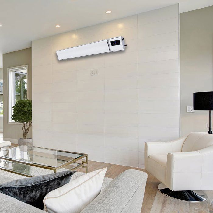 Radiateur électrique Convecteur 2000W HOMCOM - Verre, Télécommande, Programmateur, Mural Ou Sol - 3