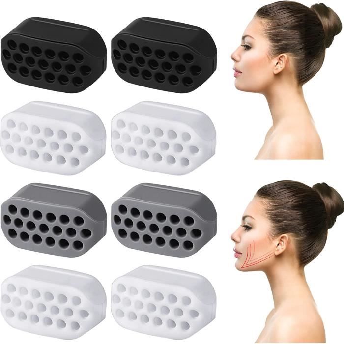 Bogoro 3 Pcs Jaw Exerciser - Entraîneur Mâchoire Silicone Pour Hommes Et Femmes - Musculation Visage