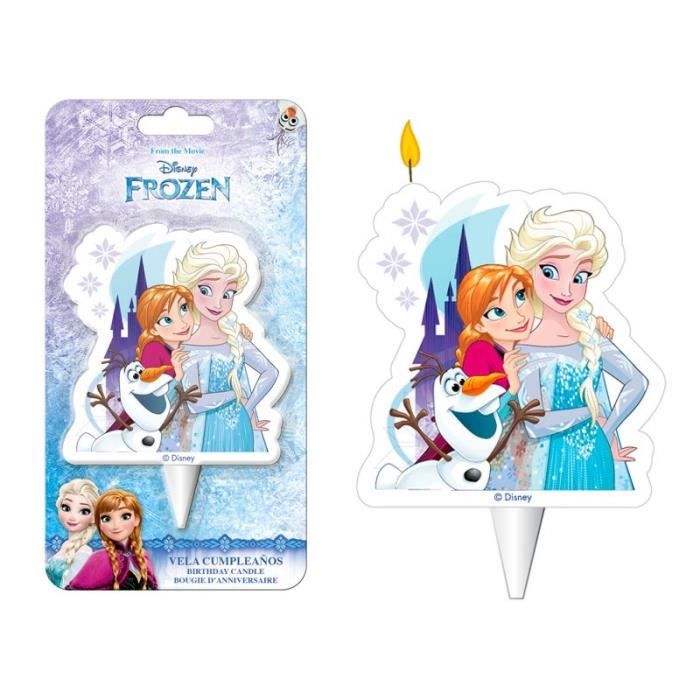 Bougie 2D Frozen La reine des Neiges - Gateau Anniversaire Décoration - 320  - Cdiscount Maison