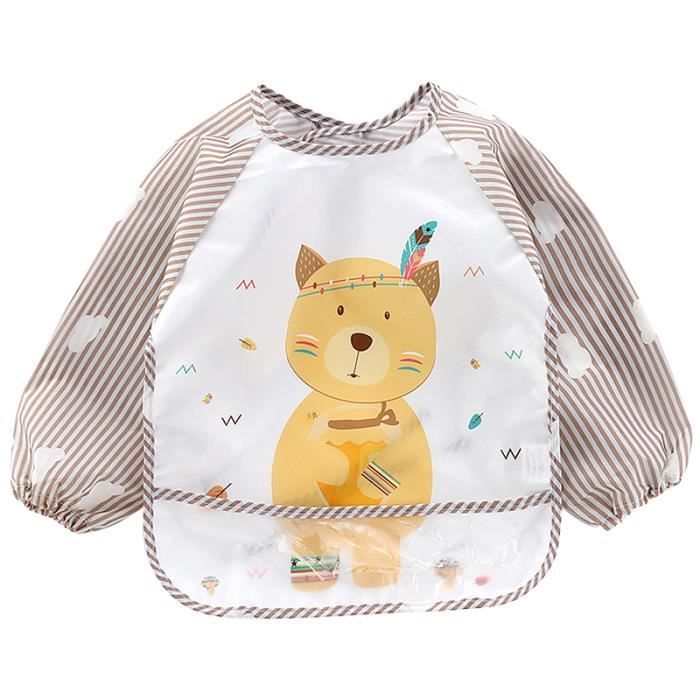 Lot 6 Bavoirs Bébé Imperméables SLOSH - Coton Doux + Doublure Étanche - 0 à 36 Mois - Bandes Réfléchissantes & Boutons Pratiques